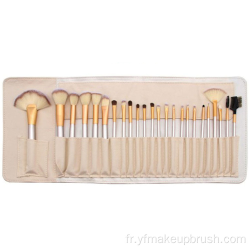 Brosse de maquillage professionnel Ensemble 24pcs logo personnalisé